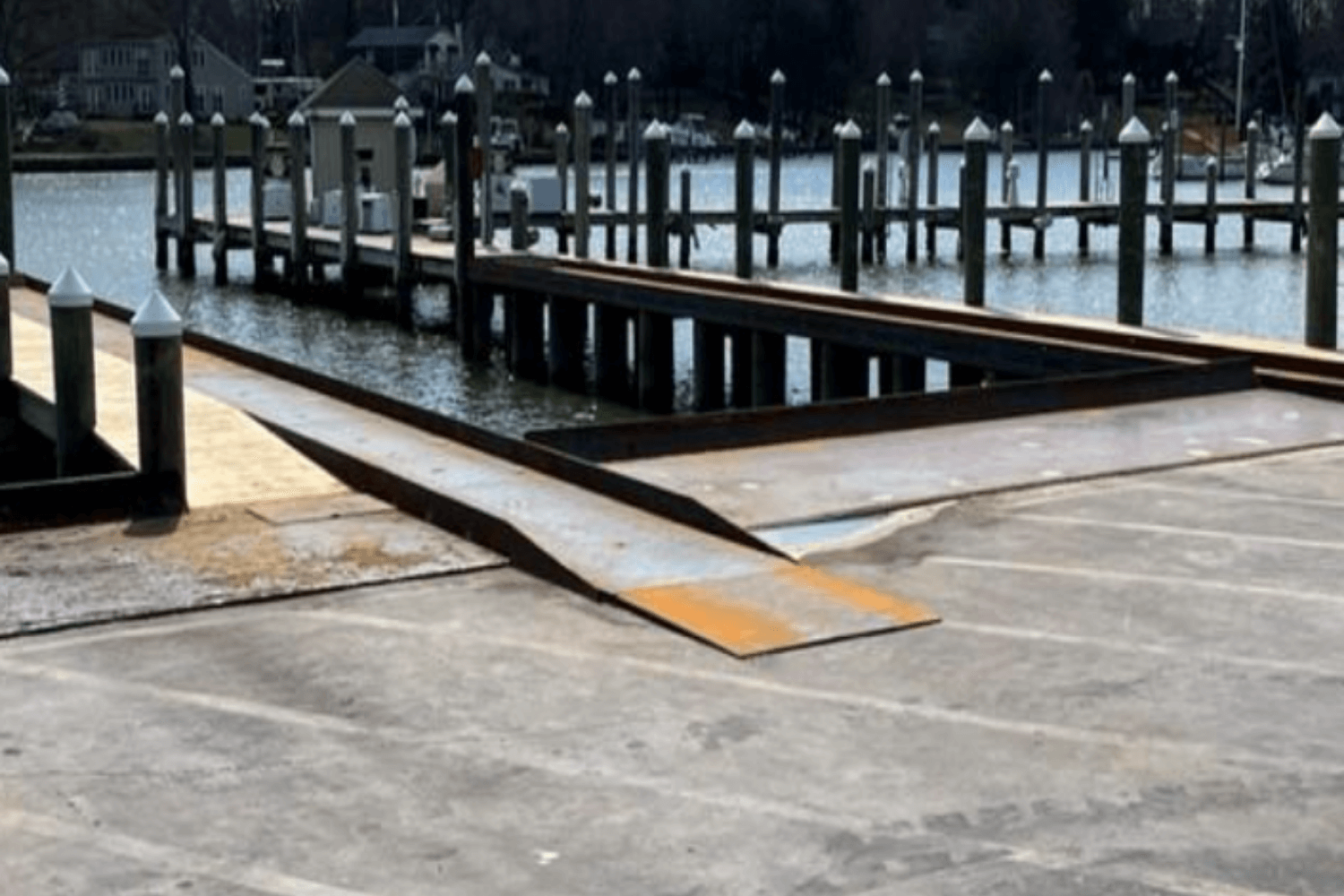Kaufman’s K Pro HP Grout was selected to create a durable and long-lasting epoxy grout on this marina's new boat launch ramp. 
